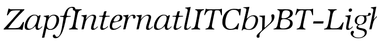 ZapfInternatlITCbyBT-LightItal