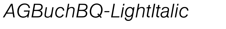AGBuchBQ-LightItalic