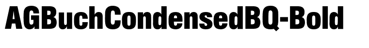 AGBuchCondensedBQ-Bold