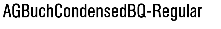 AGBuchCondensedBQ-Regular