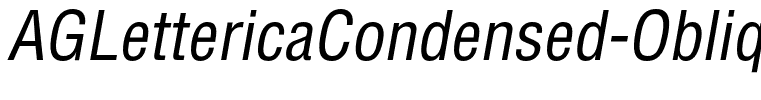 AGLettericaCondensed-Oblique