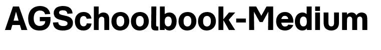 AGSchoolbook-Medium