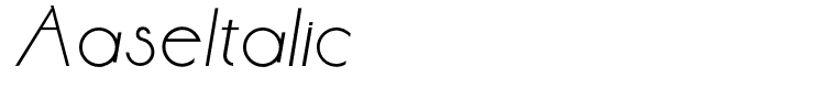 AaseItalic