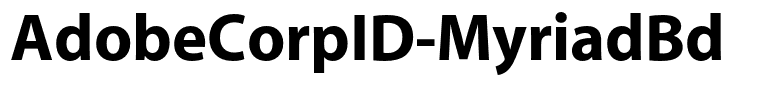 AdobeCorpID-MyriadBd