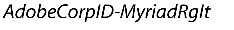 AdobeCorpID-MyriadRgIt