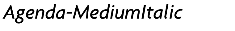 Agenda-MediumItalic