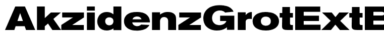 AkzidenzGrotExtBQ-Bold