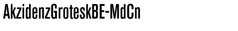 AkzidenzGroteskBE-MdCn