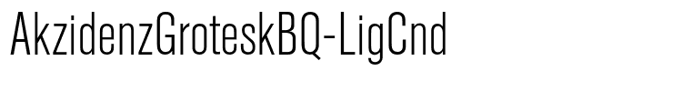 AkzidenzGroteskBQ-LigCnd