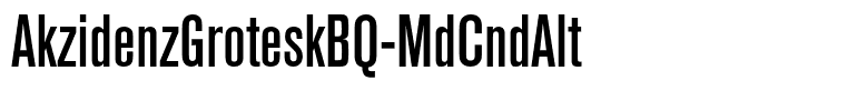 AkzidenzGroteskBQ-MdCndAlt