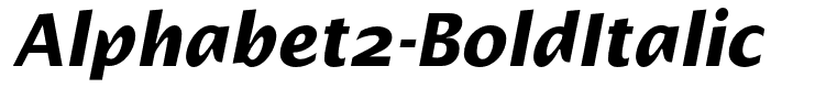 Alphabet2-BoldItalic