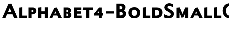 Alphabet4-BoldSmallCaps