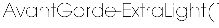AvantGarde-ExtraLight(1)