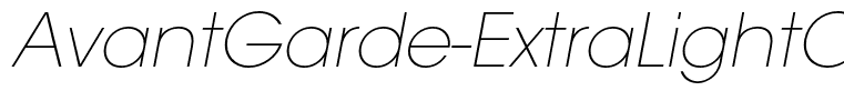 AvantGarde-ExtraLightObl(1)