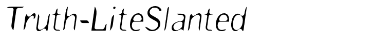 Truth-LiteSlanted