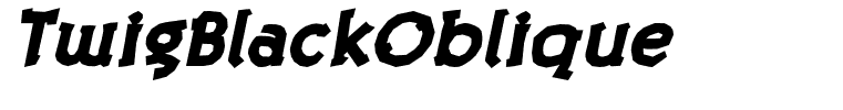 TwigBlackOblique