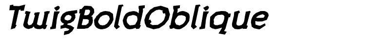 TwigBoldOblique
