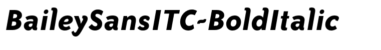 BaileySansITC-BoldItalic