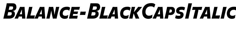 Balance-BlackCapsItalic
