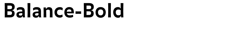 Balance-Bold