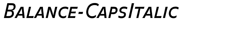 Balance-CapsItalic