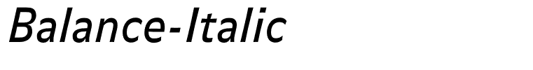 Balance-Italic