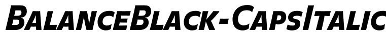 BalanceBlack-CapsItalic