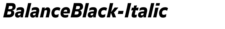 BalanceBlack-Italic