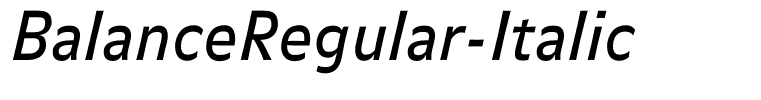 BalanceRegular-Italic