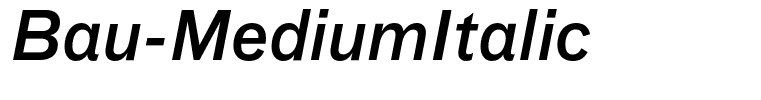 Bau-MediumItalic