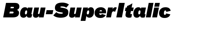 Bau-SuperItalic