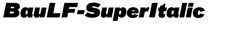 BauLF-SuperItalic
