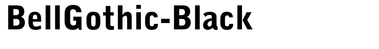 BellGothic-Black