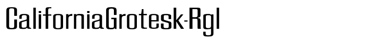 CaliforniaGrotesk-Rgl