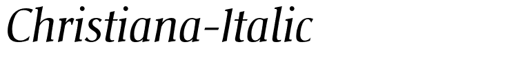 Christiana-Italic