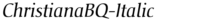 ChristianaBQ-Italic