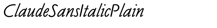 ClaudeSansItalicPlain