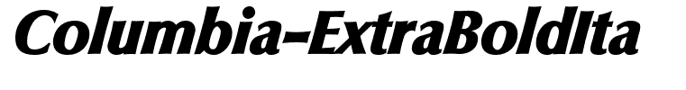 Columbia-ExtraBoldIta