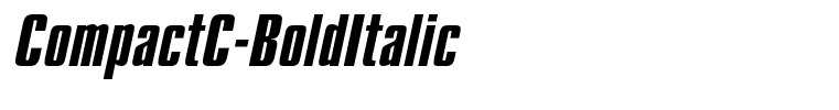 CompactC-BoldItalic