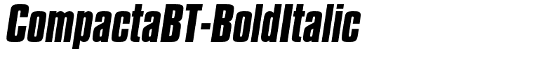 CompactaBT-BoldItalic