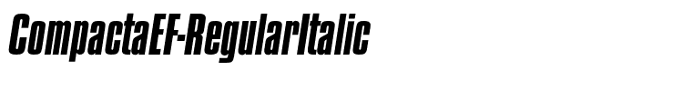 CompactaEF-RegularItalic