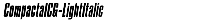 CompactaICG-LightItalic