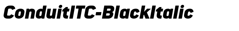 ConduitITC-BlackItalic