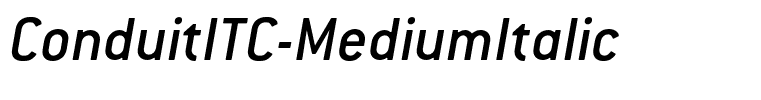 ConduitITC-MediumItalic