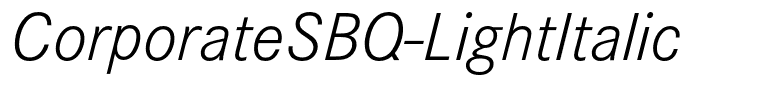 CorporateSBQ-LightItalic