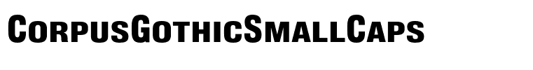 CorpusGothicSmallCaps