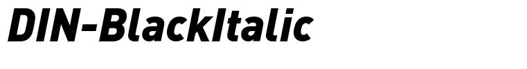 DIN-BlackItalic
