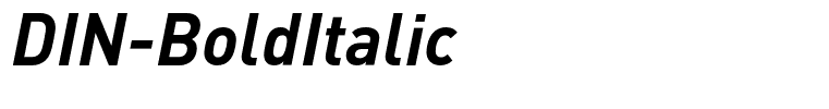 DIN-BoldItalic