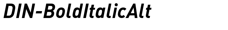 DIN-BoldItalicAlt