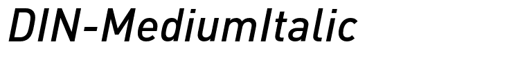 DIN-MediumItalic